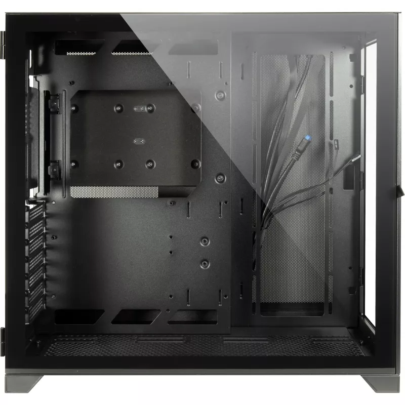 C-703 Vision ATX mängukorpus, karastatud klaas, must