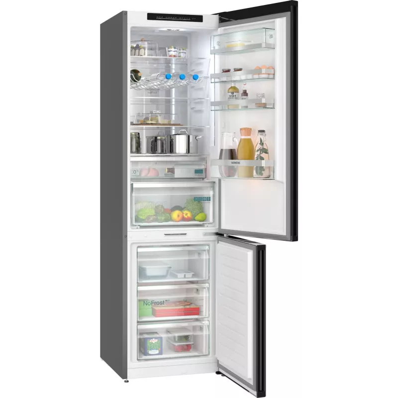 Külmik-sügavkülmik Siemens KG39NSBBF eraldiseisev 363 L, NoFrost, 33 dB, must