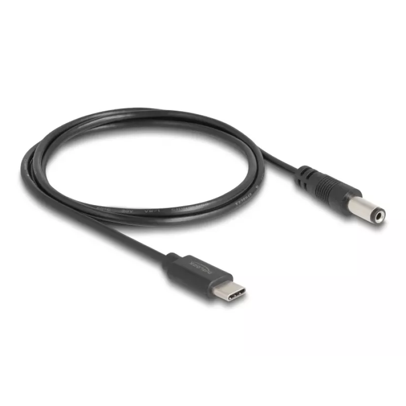 DeLOCK USB USB-C toitekaabel 1m 5,5 x 2,1 mm isane 5V 1,5A