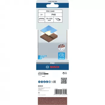Bosch 2 608 606 069 lihvija tarvik 3 tk lihvlint