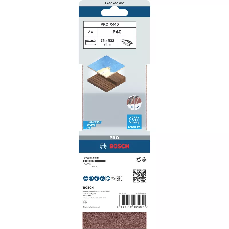 Bosch 2 608 606 069 lihvija tarvik 3 tk lihvlint