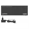 Manhattan 4K@60Hz 8-pordiline HDMI-jaotur skaleerimise vähendamisega, jaotab ühe HDMI-sisendi kaheksale HDMI-väljundile (1x8), 18G, EDID-lüliti skaleerimise vähendamiseks, must
