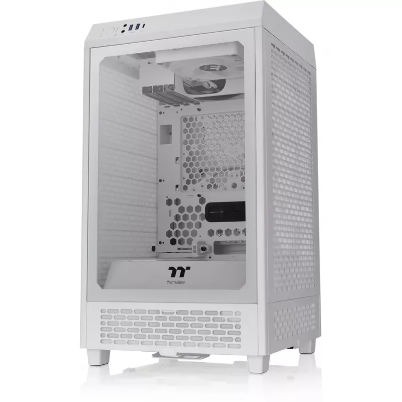 Thermaltake The Tower 200 Micro-Torn Mini-ITX-korpus vaateaknaga valge
