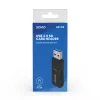 Kaardilugeja SAVIO AK-64 USB 3.2 Gen 1 Type-A väljund, MicroSD pesa, 5000 Mbit/s, must