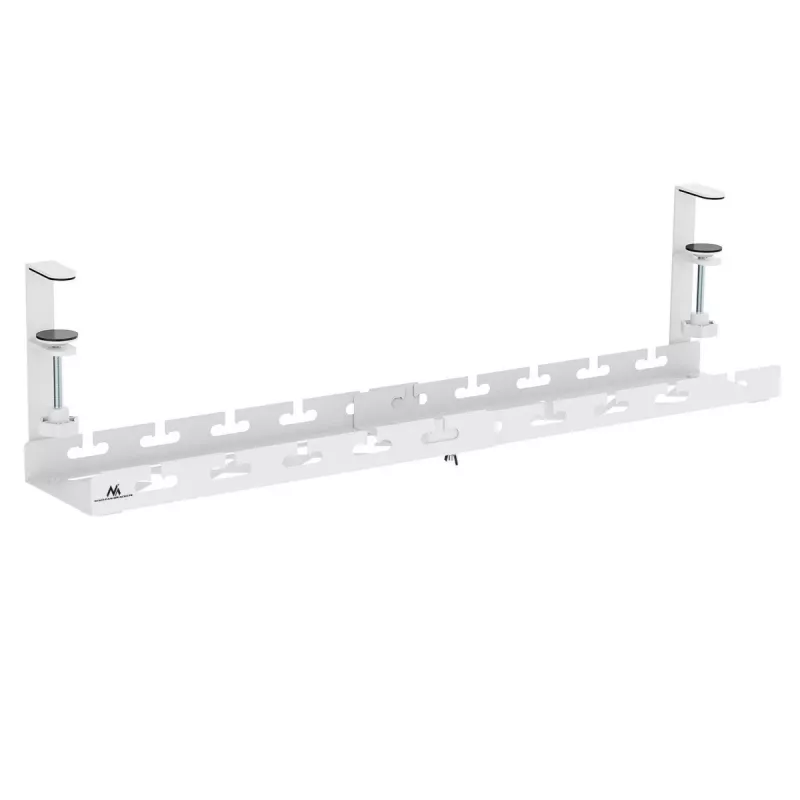 Maclean kaablikorraldaja laua alla, max koormus 5 kg, max 728 mm, valge, MC-103 W