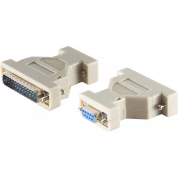 Sub-D adapter ShiverPeaks 78420, 9-kontaktiline (DE-9) 25-kontaktilisele (D‑Sub 25) pistikuadapter