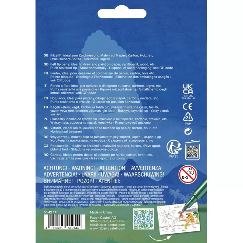 Viltpliiats Faber-Castell 554214 Mitmevärviline 13 tk