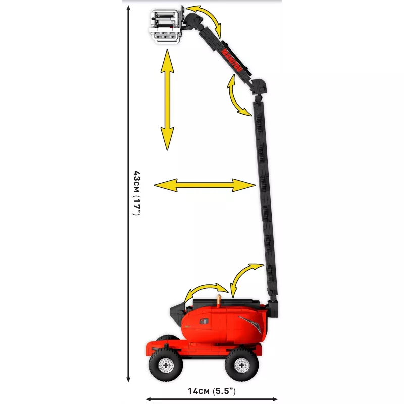 Ehitusklotsid COBI Manitou 280 TJ 347 tk alates 6. eluaastast