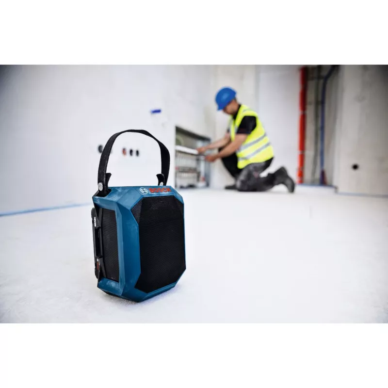 Kaasaskantav objektiraadio Bosch GPB 18V-1 solo C (06014A7000) — 18 V akutoitel
