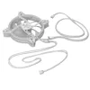 Korpuse ventilaator MODECOM VOLCANO APEX 140 ARGB Valge 140mm Reverse