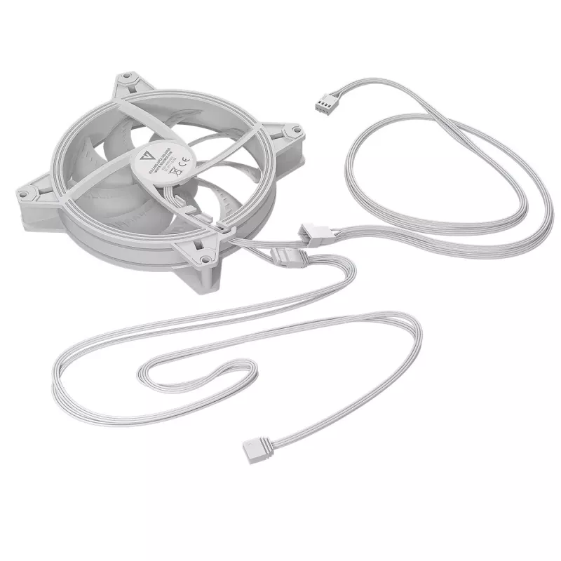 Korpuse ventilaator MODECOM VOLCANO APEX 140 ARGB Valge 140mm Reverse
