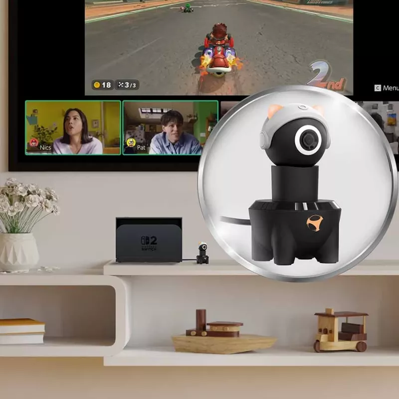 Subsonic Playcam 1080 2in1 HD Mini kaamera Nintendo Switch 2 jaoks, punane