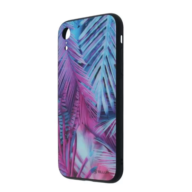 Tellur Cover Glass print ekraanikaitseklaas iPhone XR-ile prinditud palmimustriga