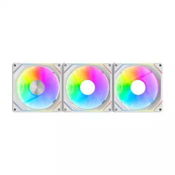 Jahutusventilaatorid Darkflash Gauss G24 3-ühes valge 120mm — komplekt 3 tk, 120 mm