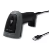 Käeshoitav vöötkoodilugeja QOLTEC 50863 — 1D/2D skanner, USB-juhtmega, LED-andur, must, 5V, 1,8 m kaabel