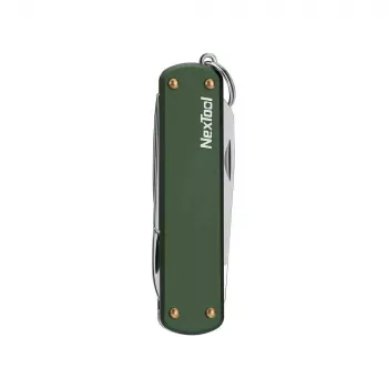 Mitmeotstarbeline nuga Nextool NE0143 — kompaktne kokkupandav multiriist tangide, terade, kruvikeerajaga, roheline, roostevaba teras, 64,5×152 mm, 29 g