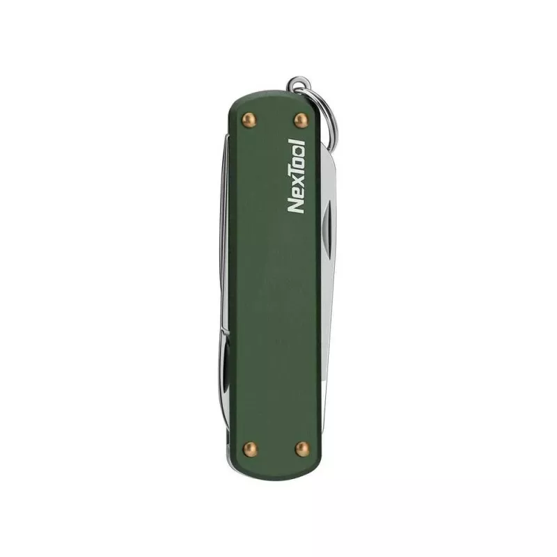 Mitmeotstarbeline nuga Nextool NE0143 — kompaktne kokkupandav multiriist tangide, terade, kruvikeerajaga, roheline, roostevaba teras, 64,5×152 mm, 29 g