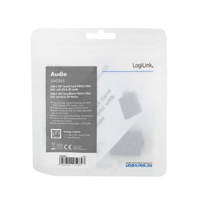 USB3.2 heliadapter USB-C/isas kuni 2x3,5mm/emas 7.1