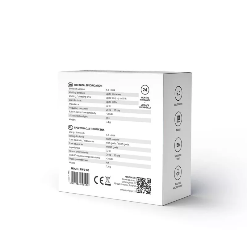 Peakomplekt Savio TWS-03