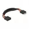 Kaabel DeLOCK 0,1m 2xUSB 2.0 10p