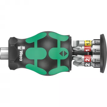 Wera Kraftform compact Stubby Magazin 2 mitmeotsaga kruvikeeraja Sirge kruvikeeraja