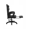 Mängutool huzaro Force 3.7 Carbon Must — ergonoomiline, reguleeritav kõrgus 107,5–116,5 cm, 5 ratast, nimme- ja kaelapadi