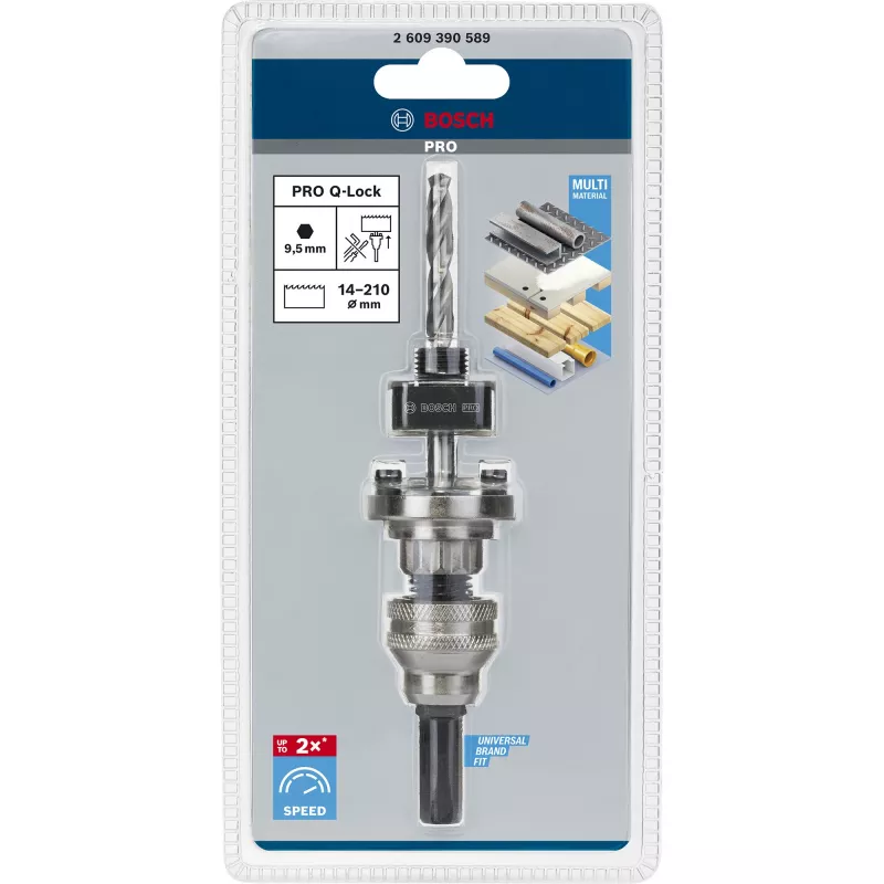 Adapterid Kuuskantpesa Bosch Q-Lock 2609390589