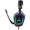Mängukõrvaklapid mikrofoniga AP-U750MV, must (USB, RGB)