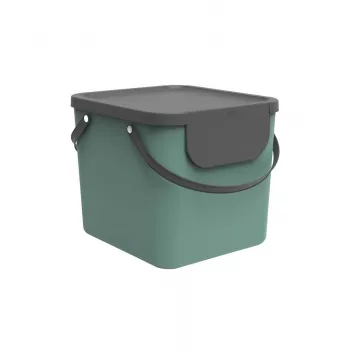 Jäätmemahuti rotho Albula 40 L ristkülikukujuline plast, roheline, 40 L, 400×358×340 mm