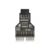 DeLOCK 60045 kaabel-üleminek 9 pin USB 2.0 2 x 9 pin päis Must