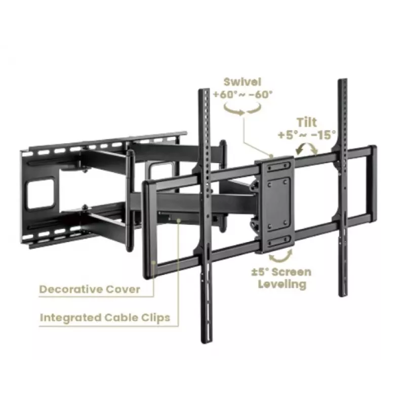 Gembird WM-120 pc(s)-01 TV kinnitus/tugi 3.05 m (120) Must