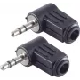 Juhtmepistik ShiverPeaks BS51200-W2 3,5 mm Must
