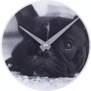 NeXtime kell 5173 Little Dog, Ø20 cm, sein, must