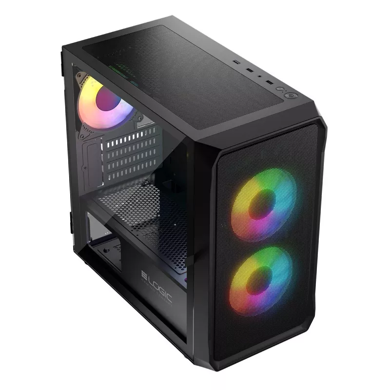 Arvutikorpus Logic Concept Portos Mini ARGB Micro ATX Must