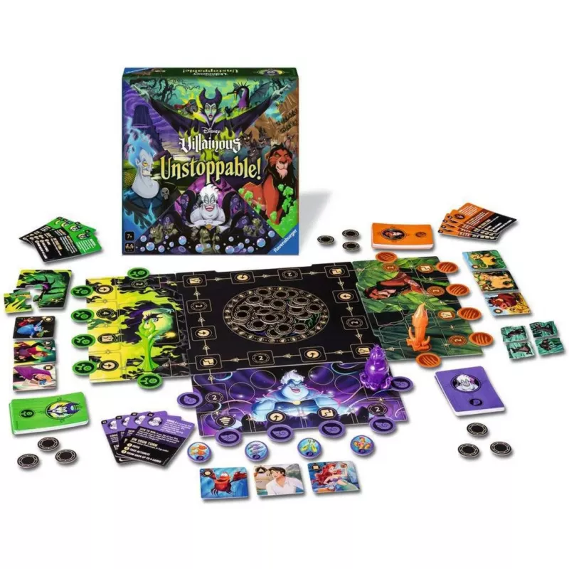 Lauamäng Ravensburger Disney Villainous Unstoppable! strateegia alates 7. eluaastast
