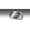 Kellraadio Muse M-170CMR — digitaalne kellraadio, 1,2-tolline LED-ekraan, FM, vahelduvvool 230 V, AAA varutoide, peegel/valge
