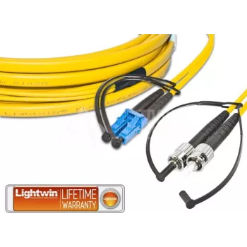Lightwin LDP-09 LC-ST 1.0 FD fiiberoptiline kaabel 1 m OS2 kollane (LDP-09 LC-ST 1.0 FD)
