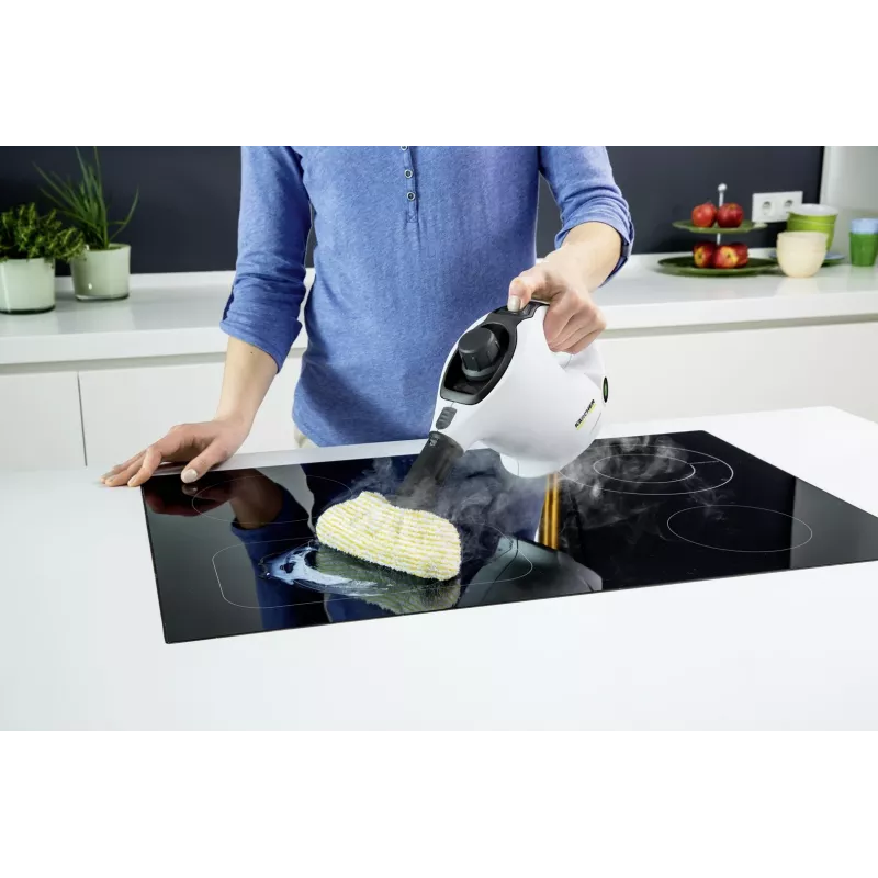 Kärcher SC 1 EasyFix Kaasaskantav aurupuhasti 1200 W Must, Valge