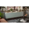 Kummut cama meble FELLINI 2000×400×700 mm, oliiv õlitatud tammepuidust pealispinnaga, MDF-raam