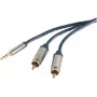 Helikaabel 3,5 mm kuni 2 × RCA ShiverPeaks SP30831-õhuke