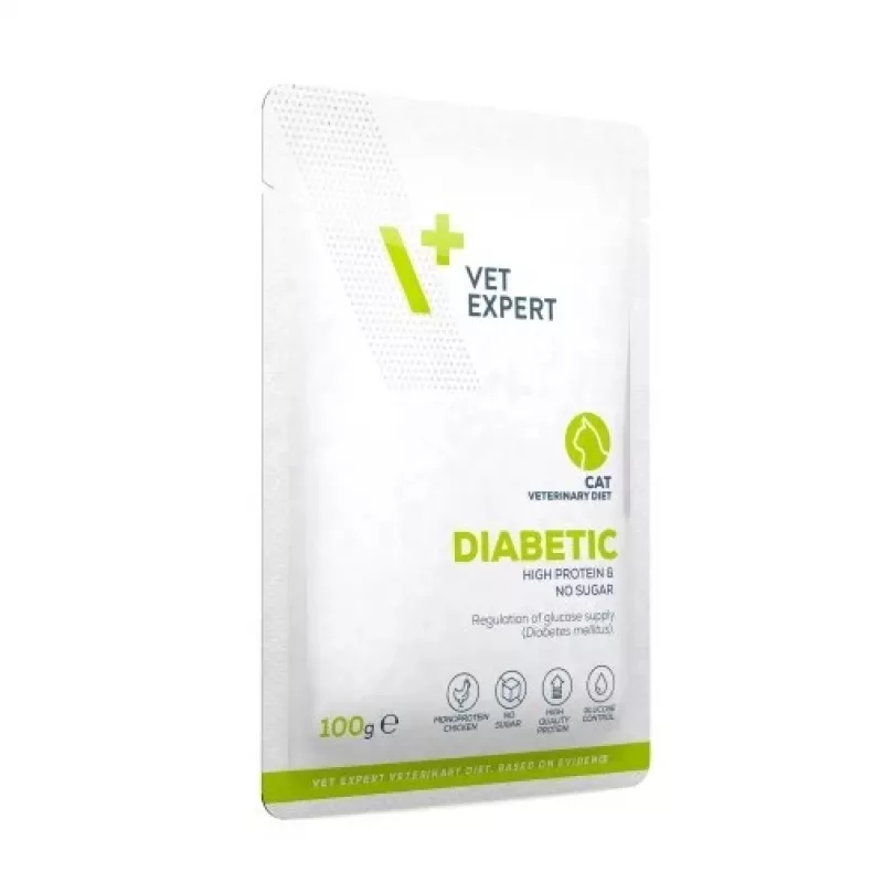 VET EXPERT Veterinary Diet Diabetic Cat - märgtoit kassidele - 100 g