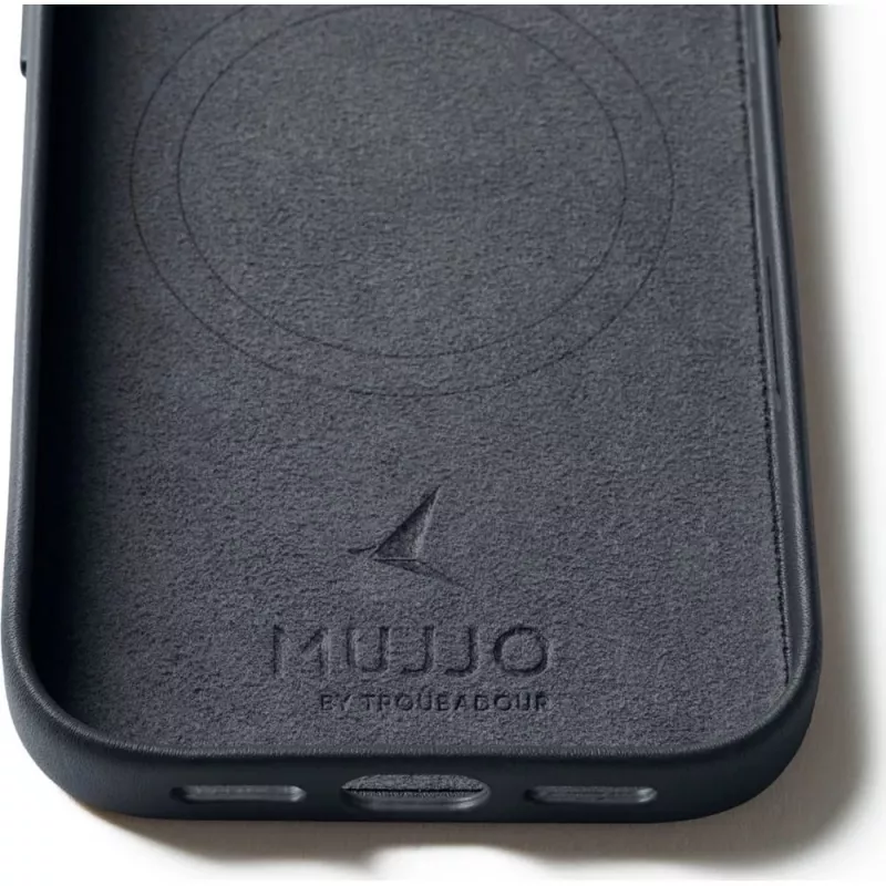 Mujjo Full Leather Case MagSafe ümbris mudelile iPhone 17 Pro hall