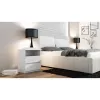 Topeshop M1 BIEL MAT nightstand/Öökapp 2 sahtel(s) valge