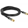 Koaksiaalkaabel RG-6/U DeLOCK 88923 2 m IEC Must