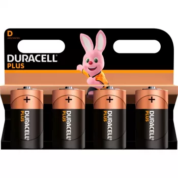 Duracell Plus NEW MN1300 LR20 D-suuruses leelispatarei 1,5 V — 4 tk