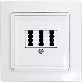 Eltako TAE katteplaat kolmekordne E-Design TAE55E/3-wg (30055836)