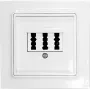 Eltako TAE katteplaat kolmekordne E-Design TAE55E/3-wg (30055836)