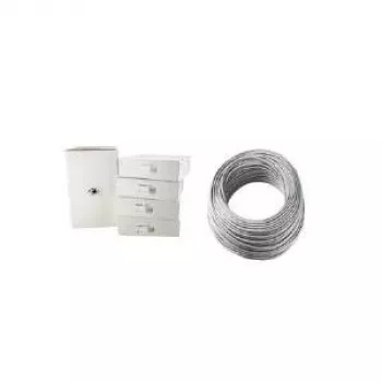 LogiLink paigalduskaabel, Cat. 6, U/UTP, 100 m, helehall 4 x 2 AWG 23/1, varjestamata, CCA-kaabel (vask-alumiinium) (CPV0033)