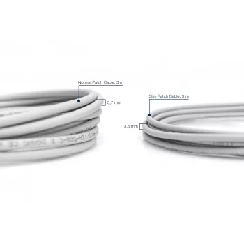 Võrgukaabel Digitus CAT 6 U/FTP õhuke patch-juhe RJ-45 Cat6 2m hall