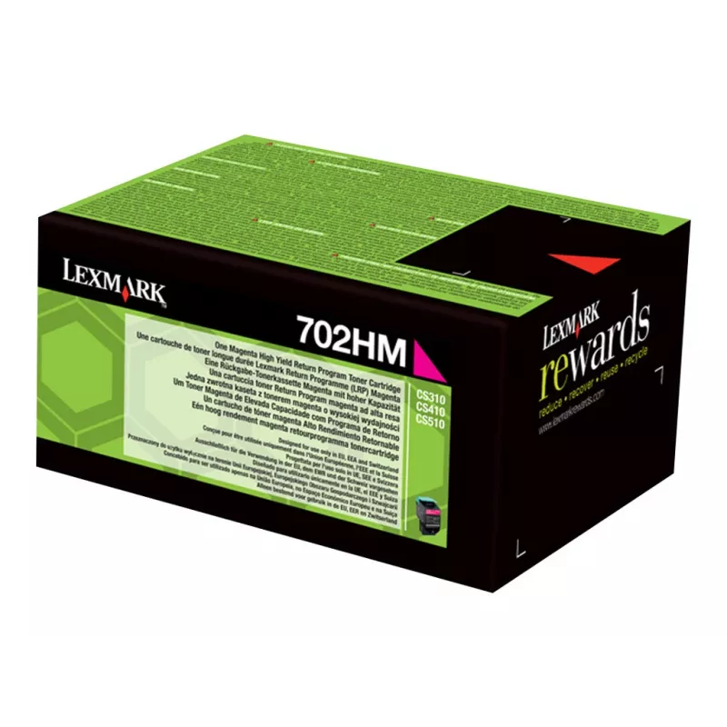 Tonerikassett Lexmark 702HM magenta 3000 lehekülge
